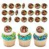 DecoPac Disney Moana 2 Rings, 24 Cupcake Decorations Featuring Disney's Moana, Maui, Simea, & Pua - 24 Pack