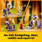 LEGO Creator 3 in 1 Fantasy Forest Creatures, Woodland Animal Toys Set Transforms from Rabbit to Owl to Squirrel Figures, Gift for 7 Plus Year Old