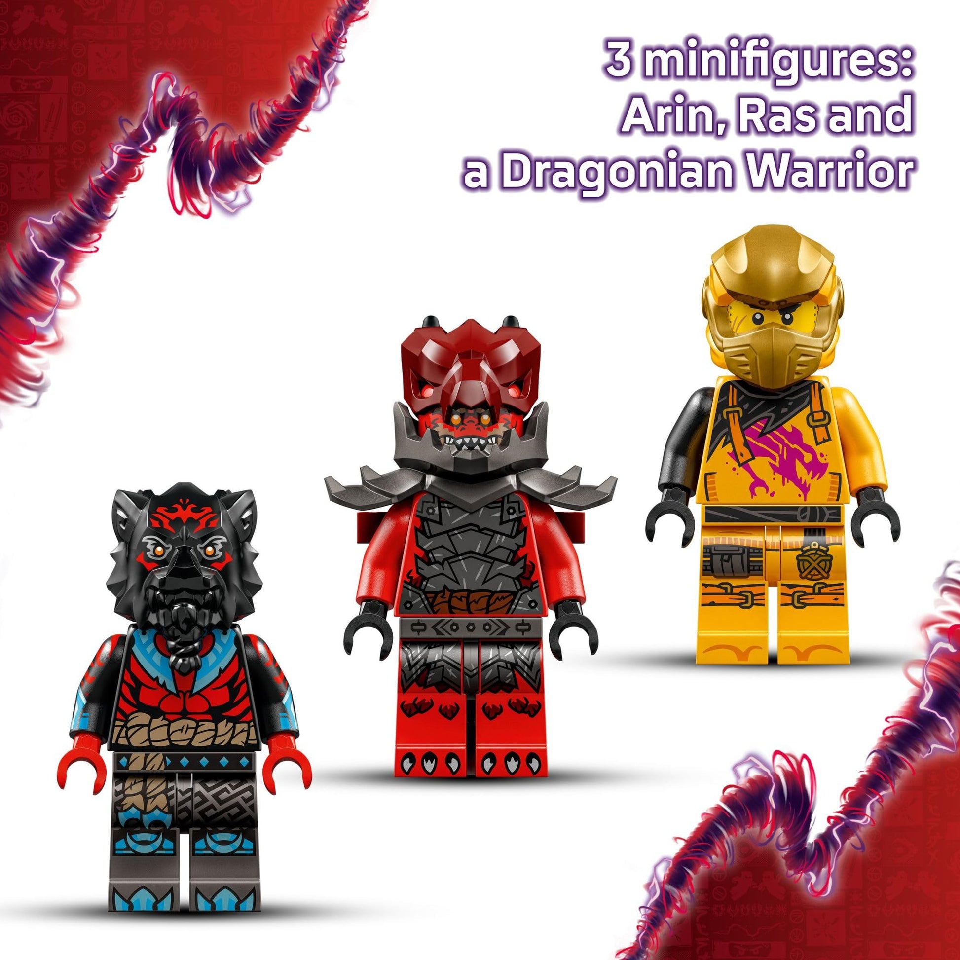 LEGO NINJAGO Ras and Arin's Super Storm Jet Toy - Building Set for Kids, Boys and Girls, Ages 8+ - Airplane Toy with Detachable Drone and 3