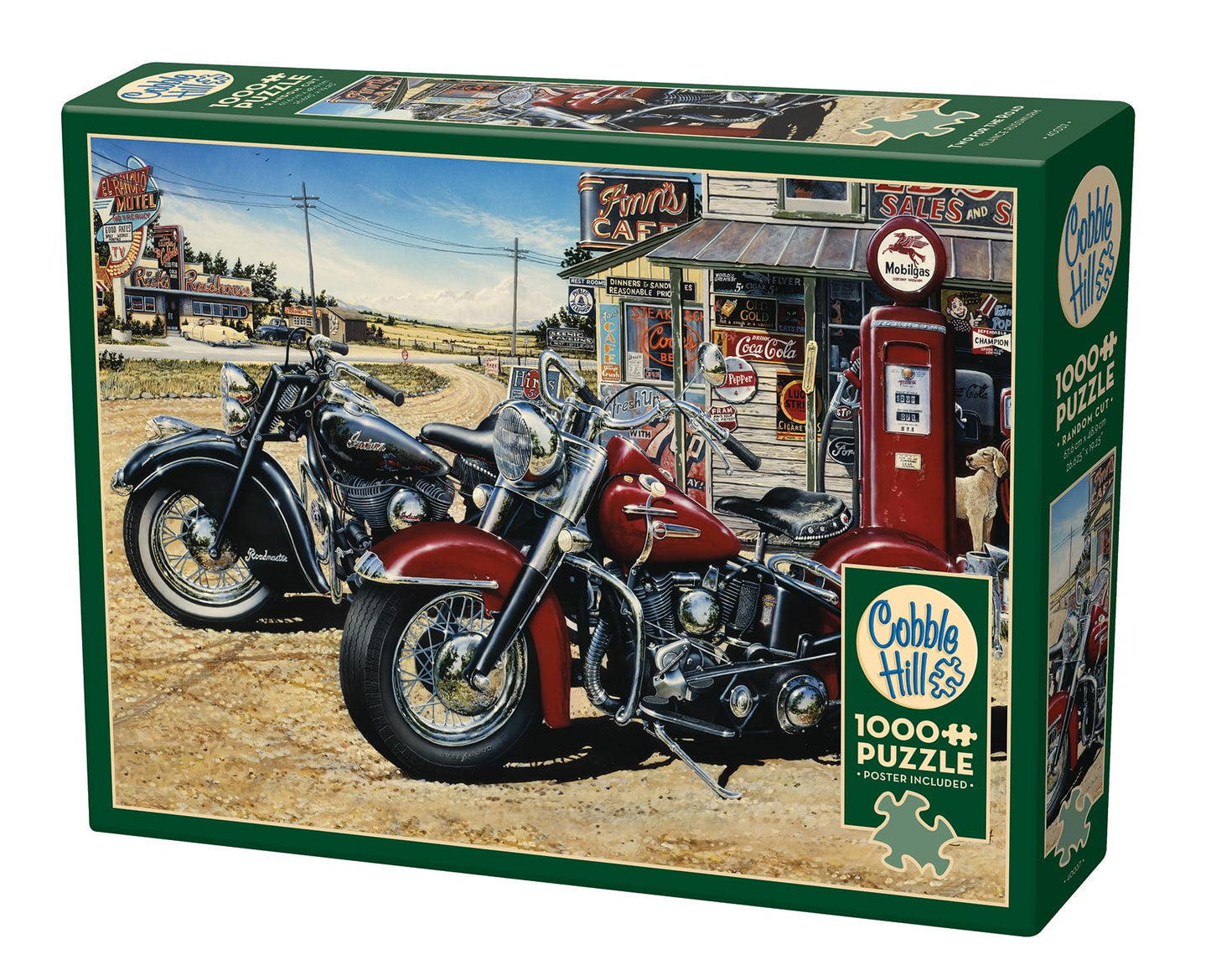 Cobble Hill 1000 Piece Puzzle - Two for the Road - Sample Poster Included