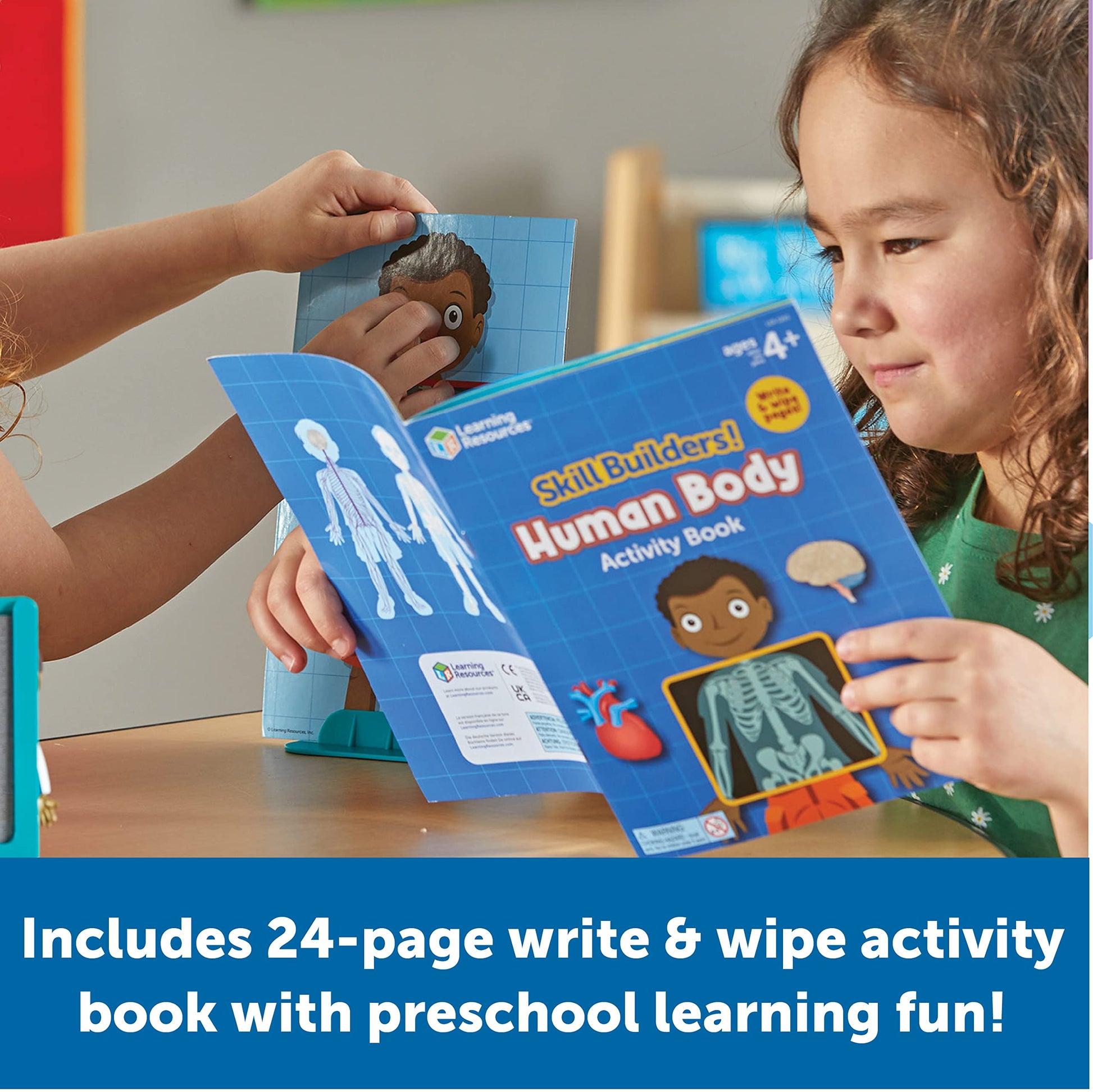 Learning Resources Skill Builders! Human Body Activity Set - Anatomy and Science Classroom Must Haves, STEM Study Tools, Back to School Kits