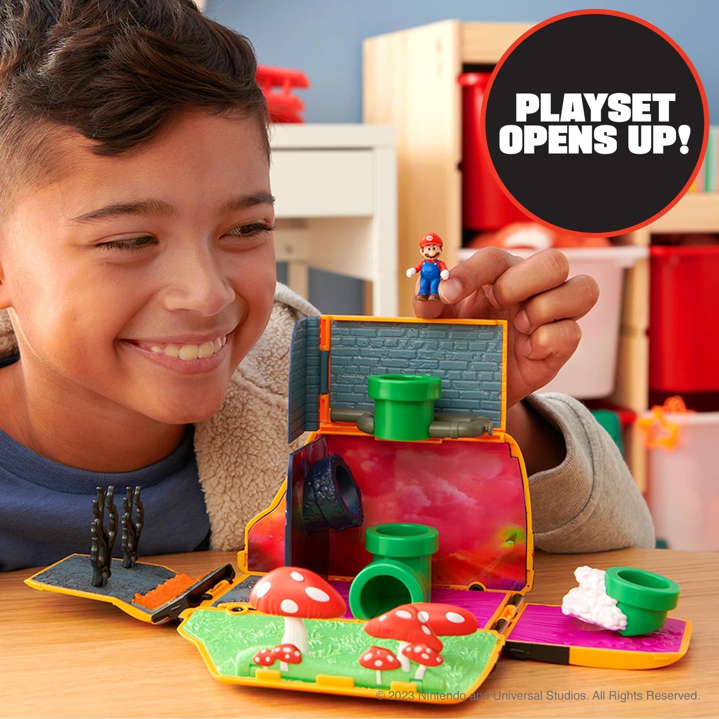 THE SUPER MARIO BROS. MOVIE - Van Playset with 1.25” Mini Mario Figure