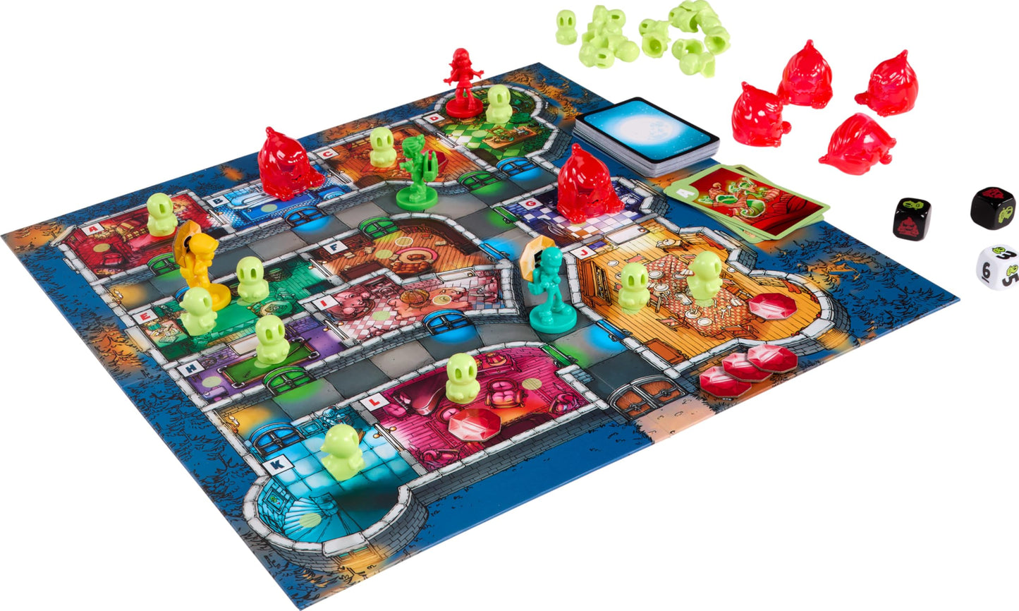 Mattel Games Ghost Fightin’ Treasure Hunters Anniversary Edition Board Game, Cooperative Family Game with Two Ways to Play Including a One vs. All