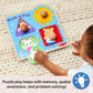 Melissa & Doug® Ms. Rachel™ Wooden Peek-a-Boo Jumbo Peg Puzzle, 4-Piece with Mirror, Toddler Toys for Boys and Girls Ages 1+ Years