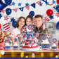4th of July Cupcake Toppers Independence Day Theme Party Decorations