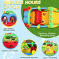Whubefy Bounce House for Big Kids 8-12, 18 x 8.2FT Kids 3-6 Inflatable Obstacle Course w/Dual Tunnels, Large Slide, Climbing, Obstacles and Bounce