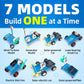 STEM Kit for Kids Ages 8-14, Build 7 Models, Solar & Motor Science Kit