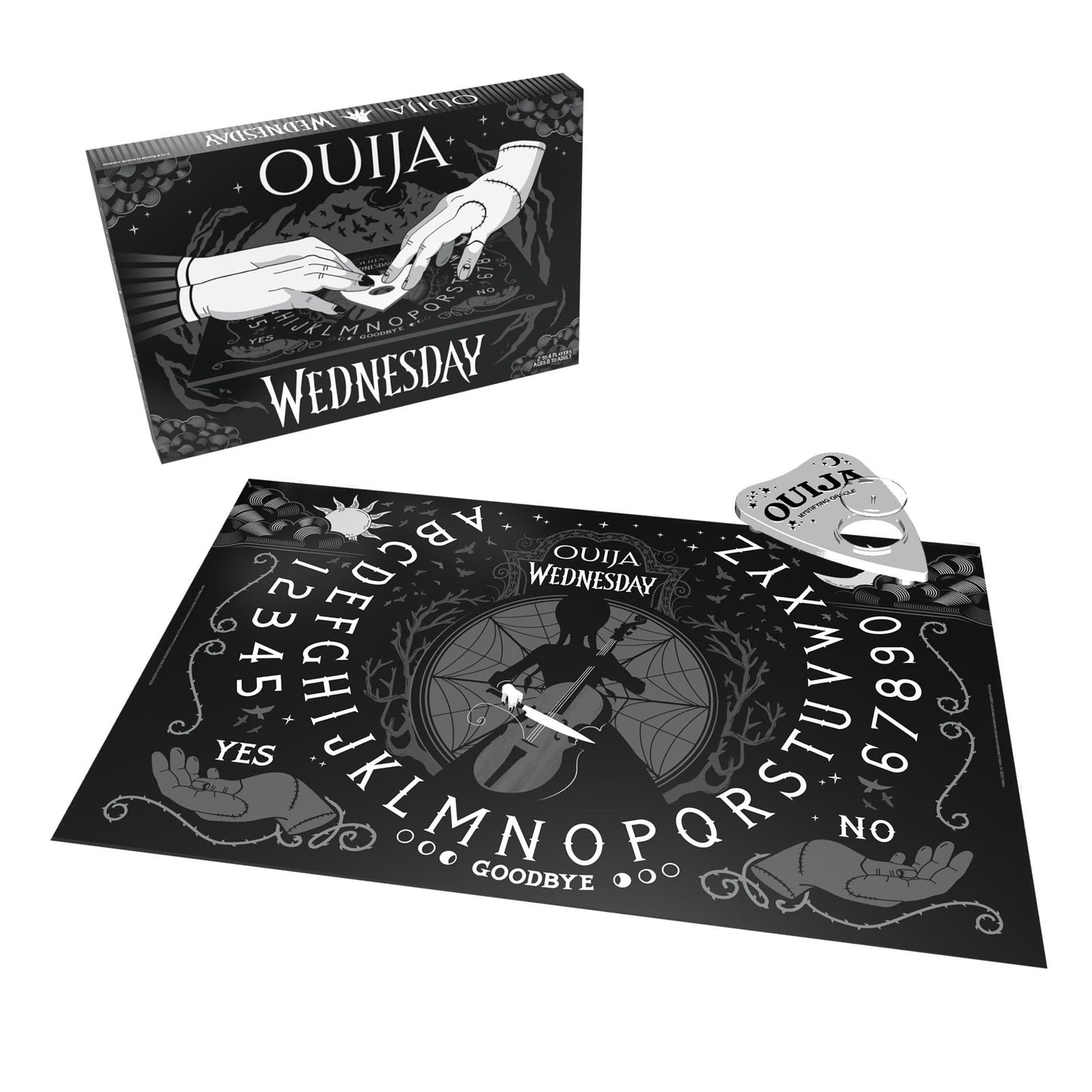 Ouija: Wednesday | Inspired by the Popular Original Series Wednesday | Collectible Classic Ouija Board Game | Officially Licensed Game and Merchandise