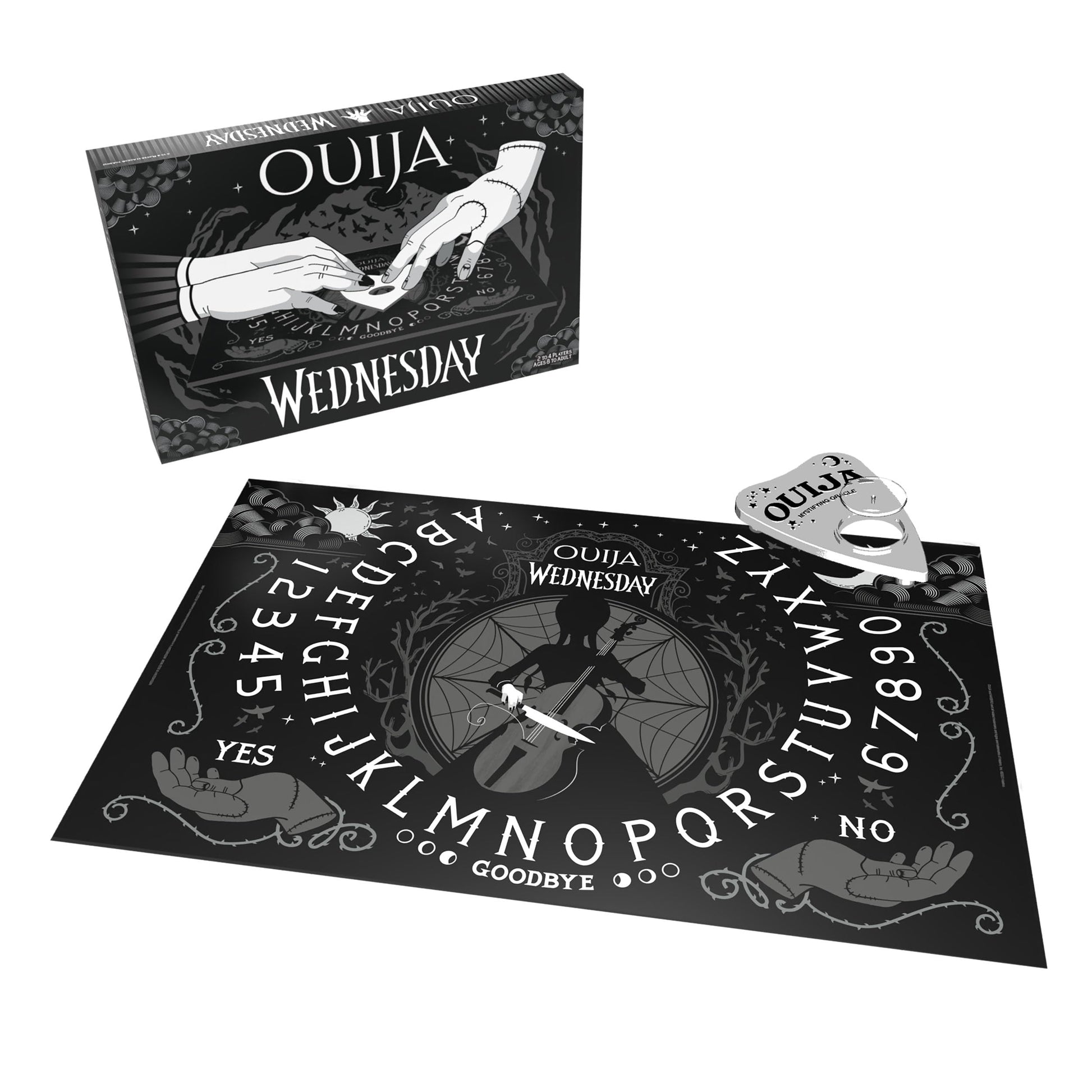 Ouija: Wednesday | Inspired by the Popular Original Series Wednesday | Collectible Classic Ouija Board Game | Officially Licensed Game and Merchandise