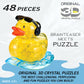 Yellow Rock'n Duck Crystal 3D Puzzle, 45-Pc Brain Teaser, Ages 12+