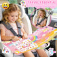 CREATIVETREES 6 Sets Reusable Sticker Book for Girls 3-6, Jelly Sticker Books for Toddler, Travel Sticker Activity Toys for Kids 3 4 5 6 Years Old