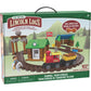 LINCOLN LOGS-Sawmill Express Train - 101 Parts - Real Wood Logs - Buildable Train Track-Ages 3+ - Best Retro Building Gift Set for Boys/Girls-Creative