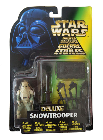 Star Wars Deluxe Snowtrooper with E-Web Heavy Repeating Blaster Action Figure