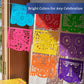 Papel Picado Banner 5-pk - Mexican Party Banners - Fiesta Party Decorations