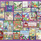 White Mountain 500 Piece Jigsaw Puzzle Spring Flower Collage, The Birds