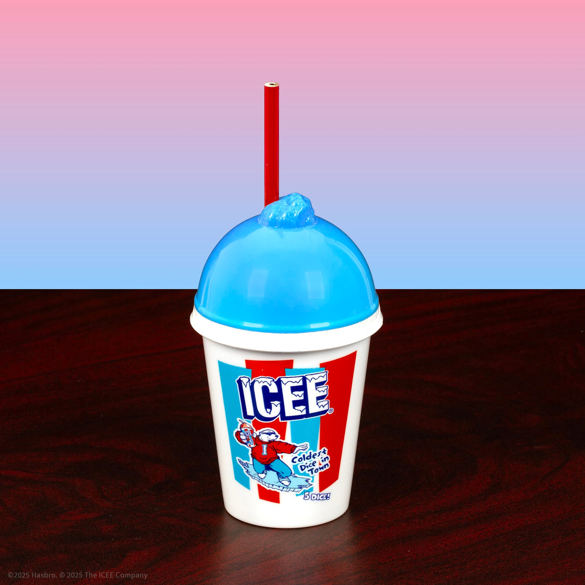 YAHTZEE: ICEE Edition, Exclusive Collectible Cup Shaker, Roll the Dice Featuring Your Favorite Flavors Cherry, Blue Rasberry & More, Classic Dice