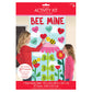 Spring Valentine's Day Activity Kit for Kids or Families: Home or School "Bee Mine" 31 pieces with Heart Shaped Cutouts