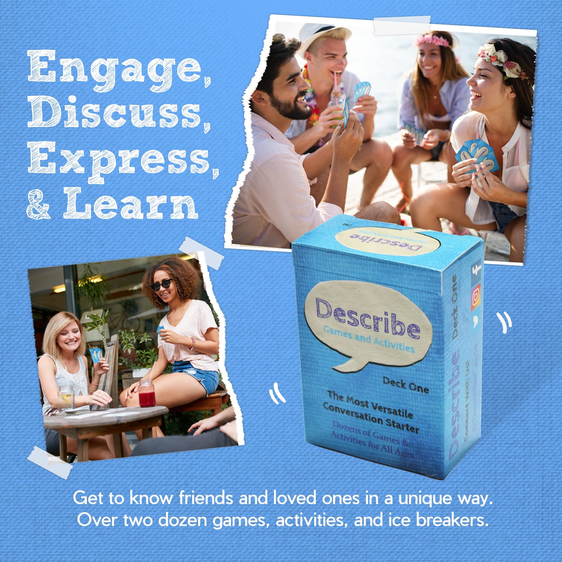 Describe Cards Deck One Conversation Cards - Creative Conversation Cards