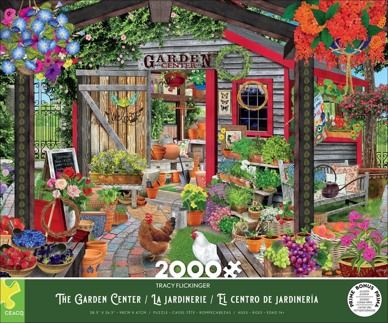 Ceaco - The Garden Center - 2000 Piece Jigsaw Puzzle for Adults