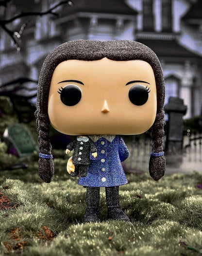 Funko Spirit Halloween The Addams Family Wednesday Addams Diamond Glitter POP! Figure | Officially Licensed | Wednesday Collectible