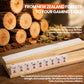 MUTEX American Natural Wood Mahjong Racks with Pushers, 4pcs Mahjong Racks Set for Mahjong/Mexican Train/Dominoes, Elegant Wooden Mahjong Tiles Racks