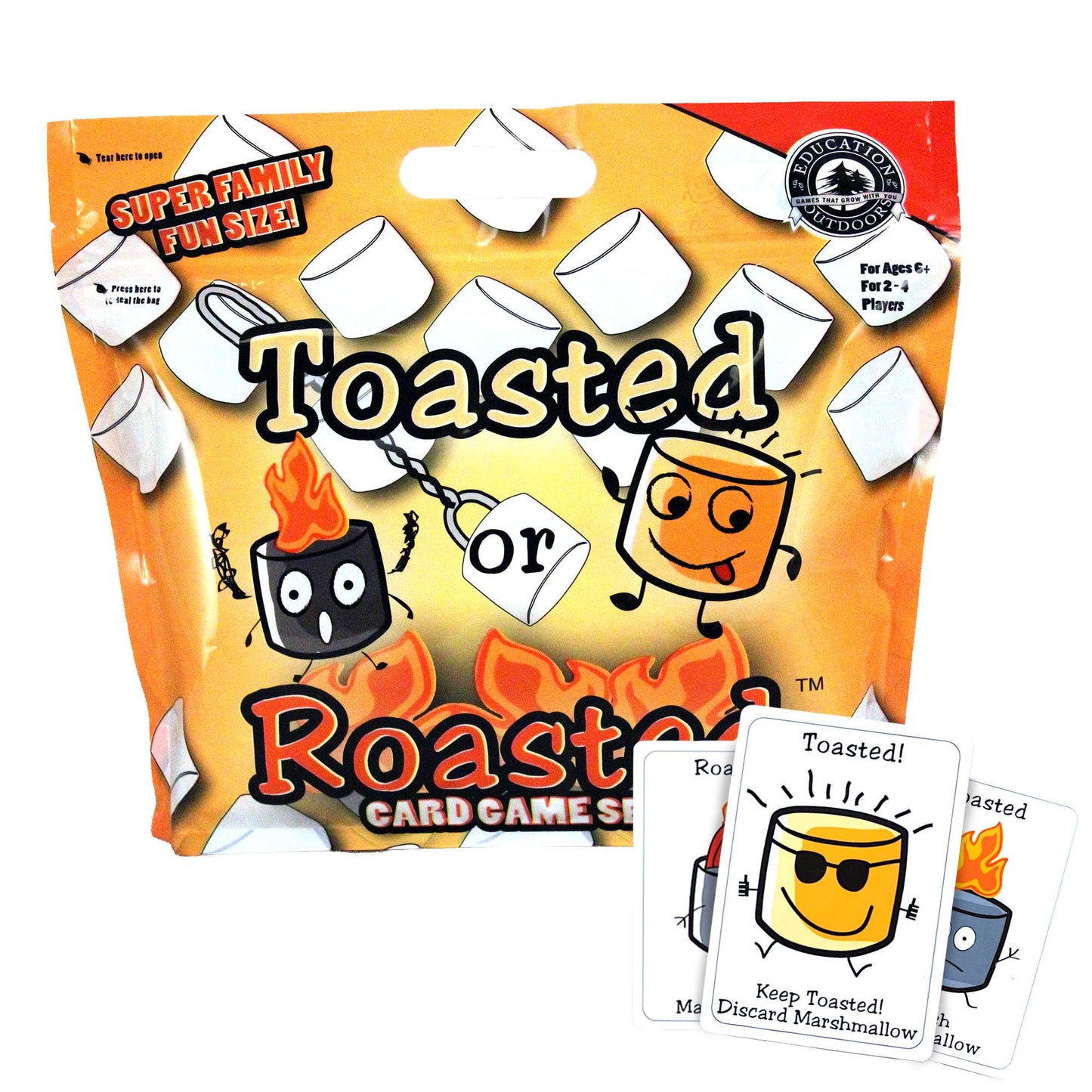 Education Outdoors Toasted or Roasted Card Game - Light Your Campfire, Toast Your Marshmallows