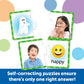 Learning Resources Feelings & Emotions Puzzle Cards - SEL, Emotional Regulation Tools for Kids, Toddlers Calming Corners, Montessori Essentials