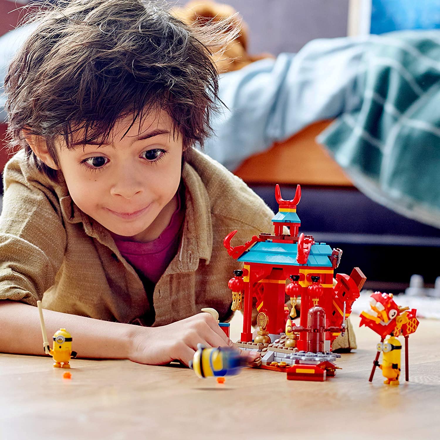 LEGO Minions: The Rise of Gru: Minions Kung Fu Battle (75550) Toy Temple Building Set for Kids, a Great Present for Kids Who Love Minions, Kevin and