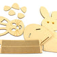 eSplanade DIY Wooden 3D Puzzle Rabbit - Desk Organizer, Pen Stand - Easy to Assemble