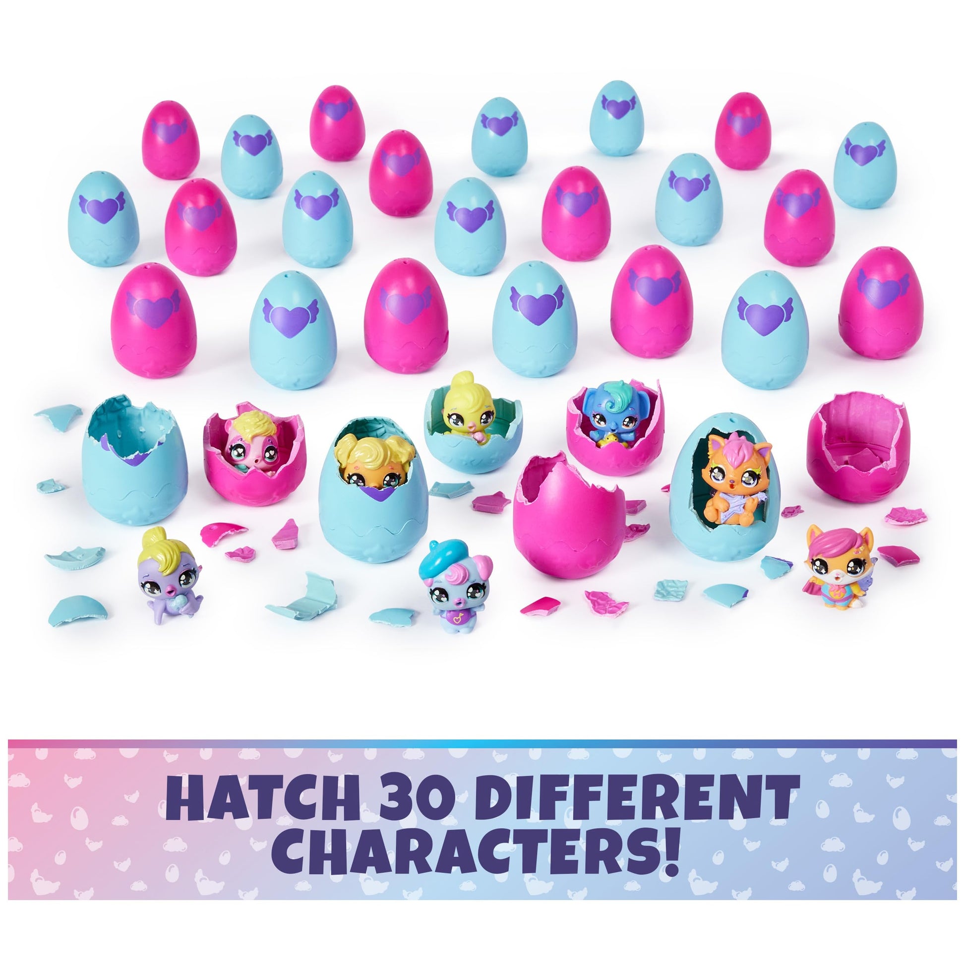 Hatchimals Alive Collectibles 30 Egg Mystery Value Pack - Mini Figures Ultimate Cracking Set: Who Will You Hatch - Stocking Stuffer Pack -30 Unique