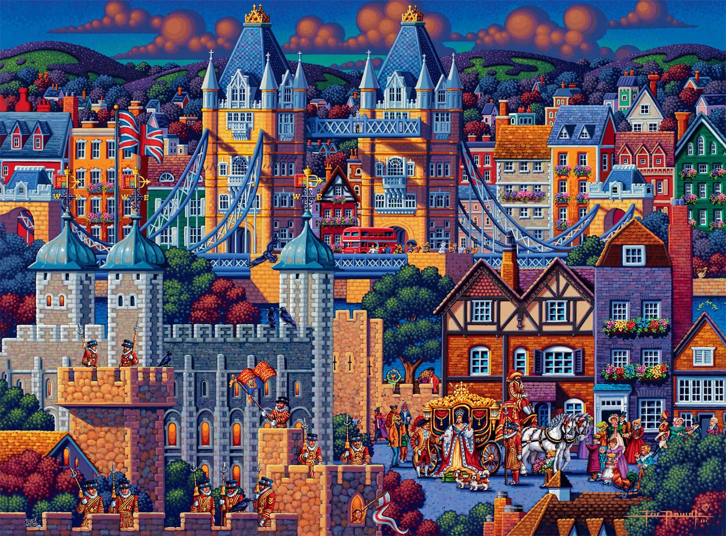 Buffalo Games - Eric Dowdle London Tower - 1000 Piece Puzzle for Adults