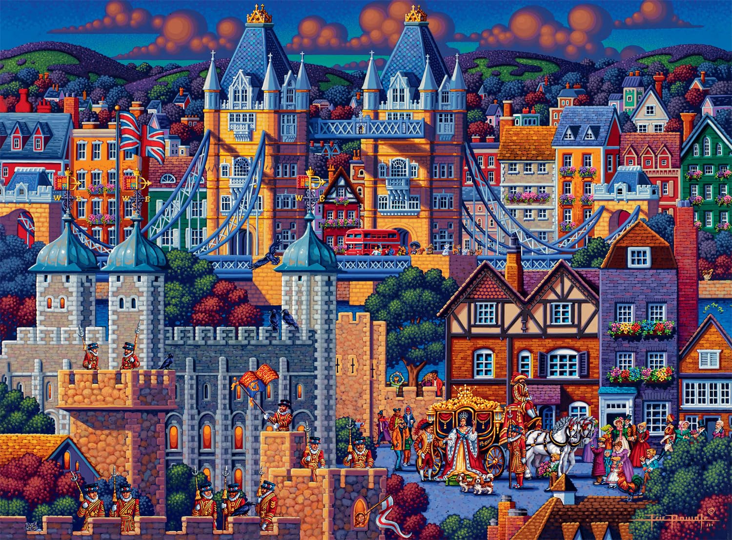 Buffalo Games - Eric Dowdle London Tower - 1000 Piece Puzzle for Adults