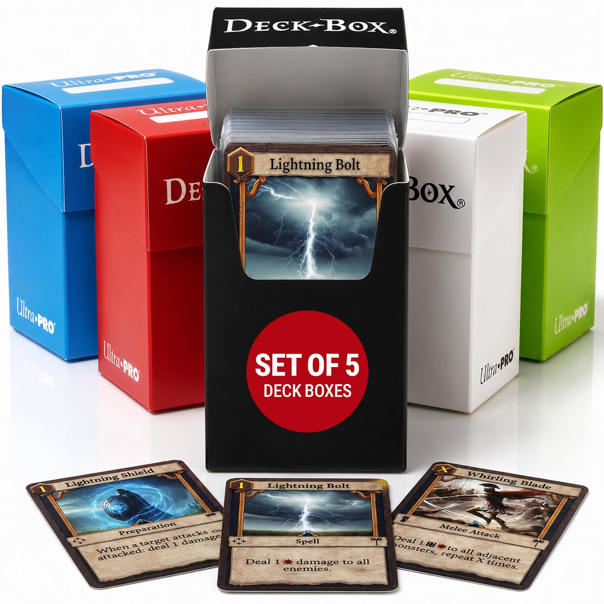Ultra PRO - Protect & Store Valuable Cards Deck Box for Pokemon/Magic/YuGiOh Collectible Cards Storage, Card Organizer