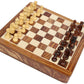 Limited Stock - Chess Set 12x12 Magnetic Chess Set Standard Board Game with Chessmen Storage Drawer Handmade in Fine Wood - Non-Folding