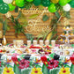 4 Pack Hawaiian Luau Tablecloths - 86.6”x51.2” Disposable Plastic Tropical Palm Leaf Tablecloths for Hawaiian Party Decorations, Jungle Safari Theme