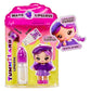 YUMMILAND Lipgloss Doll - Greta Grape - Scented Doll with DIY Lip Gloss Kit - Suitable for Girls and Boys Over 4 Years Old