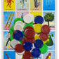 Loteria Mexicana Tradicional Jumbo Don Clemente 10 Jugadores 100 Fichas Poker - Jumbo Size Mexican Bingo Set with 100 Plastic Chips for 10 Players