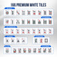Emerald7 American Mahjong Tile Set with Mat - Premium Quality Melamine Mahjong Set with 166 Scratch-Resistant Tiles, Complete Accessories,
