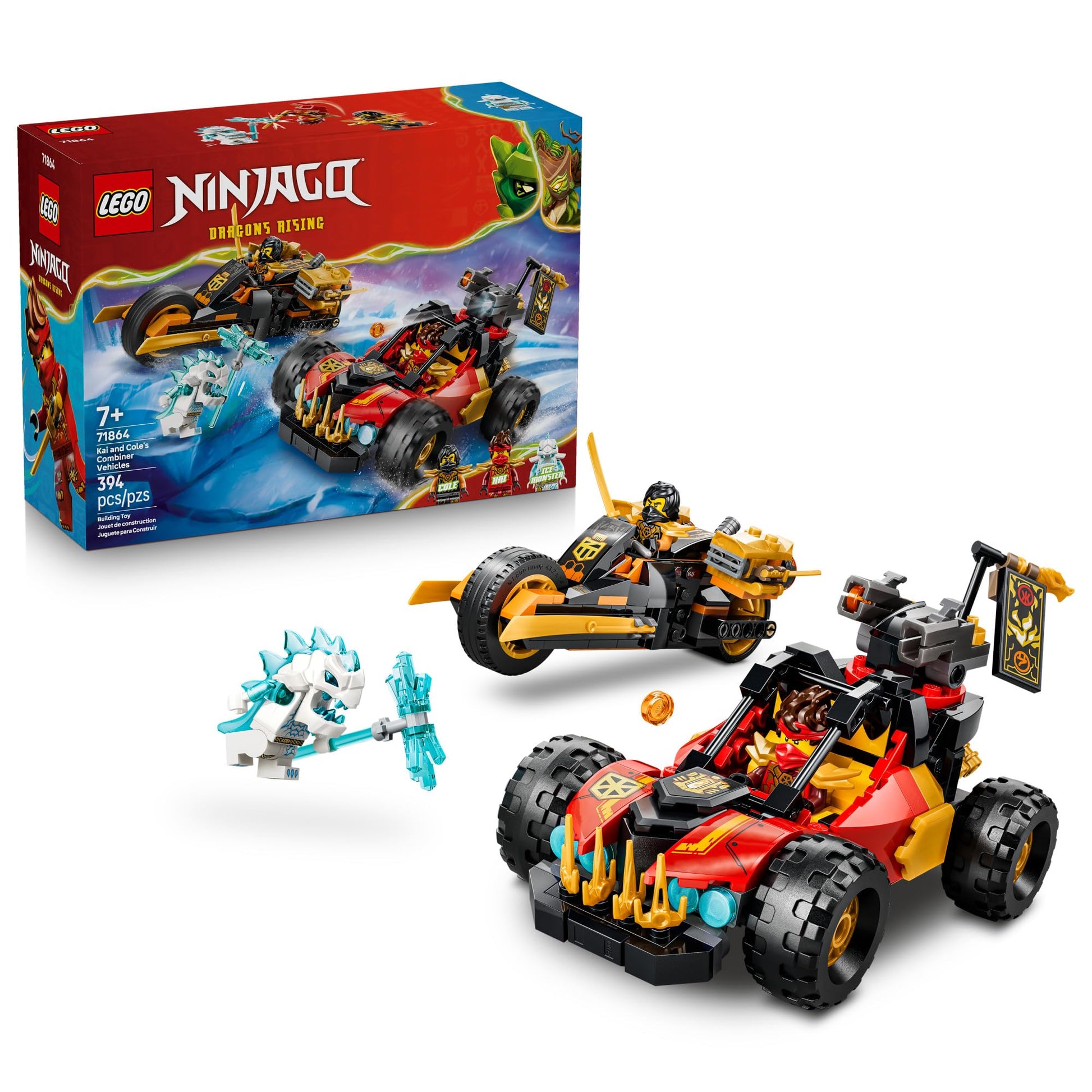 LEGO NINJAGO Kai and Cole's Combiner Vehicles 71864