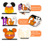 Andi Cppss 3PCS Halloween Mouse Wooden Table Centerpieces, Trick or Treat Sign Table Top Decor, Boo Sign Table Centerpiece for Halloween, Happy