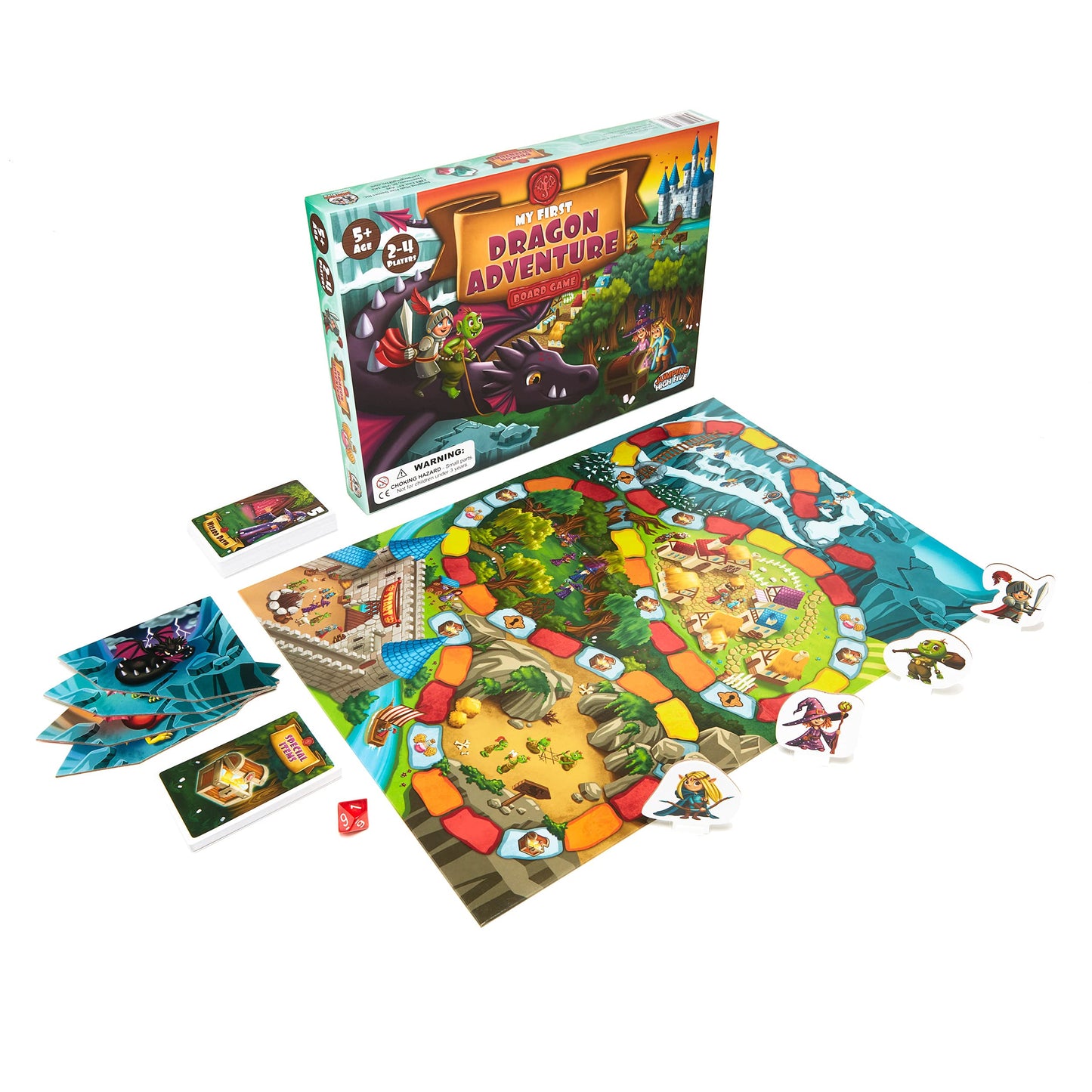 My First Dragon Adventure Board Game - Kids Save The Kingdom, Beginner Fantasy Adventure Game for Children 5+, Exciting Hands-On Dragon Fun for Family
