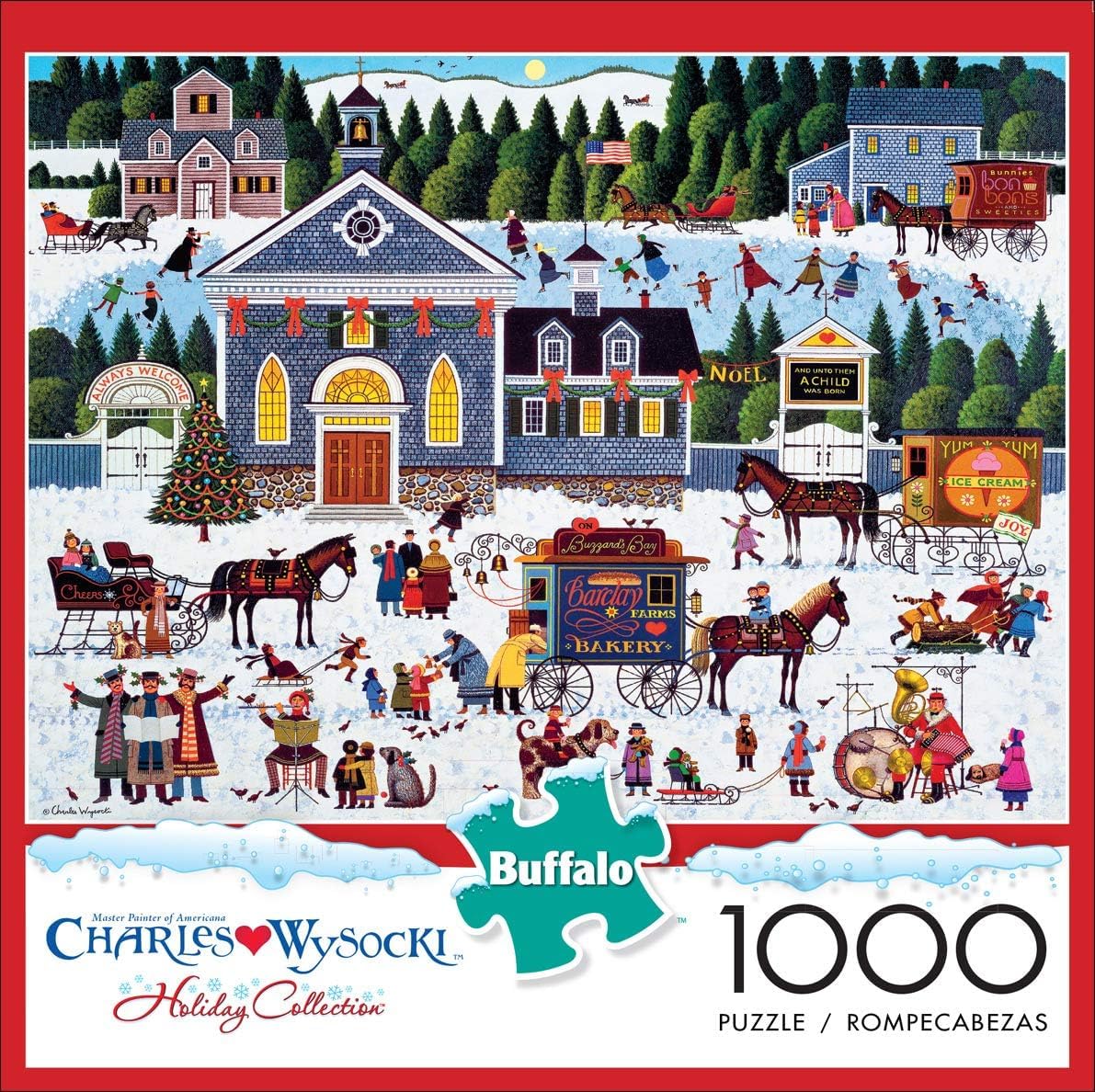 Buffalo Games - Charles Wysocki Churchyard - 1000 Piece Puzzle for Adults