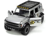 Jada Toys Just Trucks 1:24 2021 Ford Bronco Die-cast Car Gray with Tire Rack, Toys for Kids and Adults