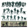 Entervending Army Men Action Figures - 2” Small Soldiers for Boys - 18 Pcs Green Army Soldier Toy Playset -Gift Ready Military Toys - Army Party Favor