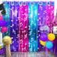 Korean Idol Movie Birthday Party Decoration, Including 2 Pack K Pop Music Notes Pattern Streamers, 26pcs Balloons & 1pcs Birthday Banner for Demon