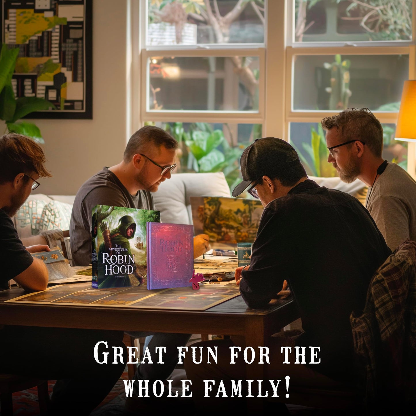 Thames & Kosmos The Adventures of Robin Hood | Cooperative Story-Driven Family Board Game | Free-Movement Mechanic | 2-4 Players | Ages 10+ | By