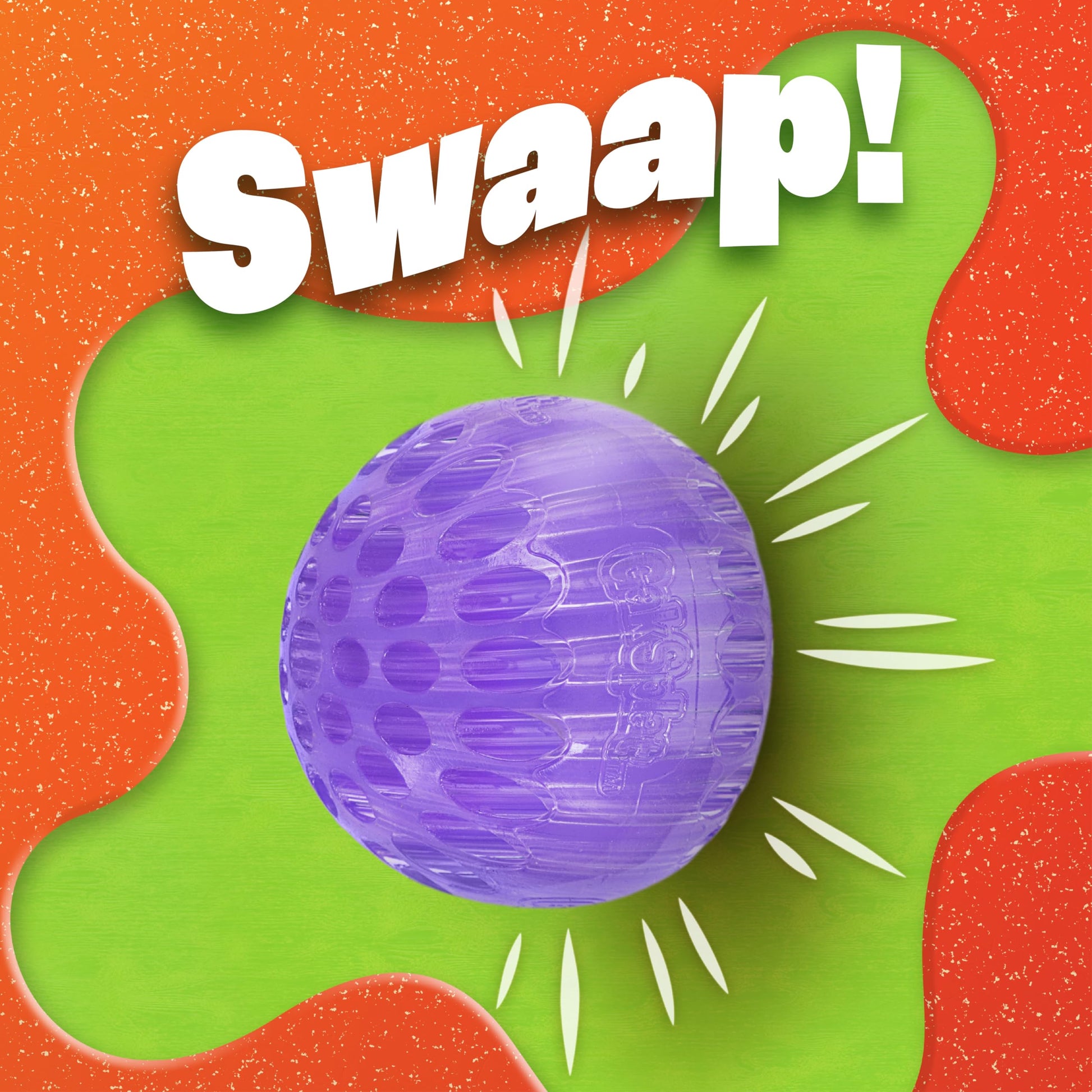 Nickelodeon Gak Splat 2 Balls + 1 Football Sport Ball 3-Pack Bundle, Throw, Catch, Play!