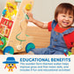 Battat Wooden Activity Walker, 9 Activities, Sunshine Farm Theme, Wood Toys