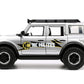 Jada Toys Just Trucks 1:24 2021 Ford Bronco Die-cast Car Gray with Tire Rack, Toys for Kids and Adults