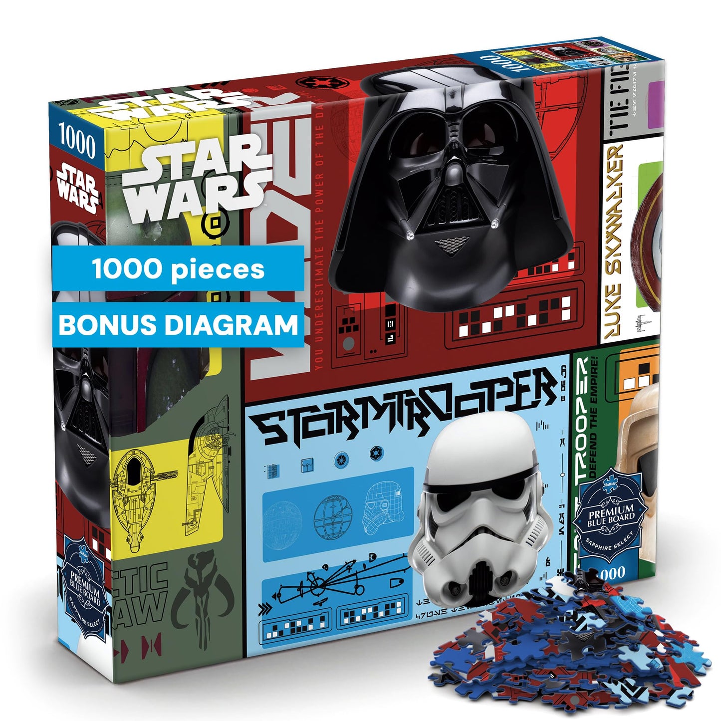 Buffalo Games - Star Wars™ Helmets - 1000 Piece Jigsaw Puzzle for Adults